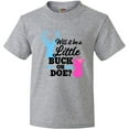 thumbnail image 3 of Inktastic Gender Reveal Will It Be a Little Buck or Doe? Youth T-Shirt, 3 of 5