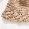thumbnail image 2 of CoCopeaunts Ladies Bucket Hat Autumn Winter Knitted Breathable Basin Hat Leisure Fascinator Fungus Brim Foldable Fisherman Hat, 2 of 8