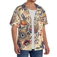 thumbnail image 4 of Disketp Men's Hawaiian Floral With Birds Print Shirts Button Down Holiday Beach Shirts-XX-Large, 4 of 7