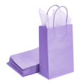 thumbnail image 2 of Bolsas de regalo DjinnGlory, color morado y lavanda con papel de seda, paquete de 24, 2 of 9
