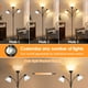 thumbnail image 2 of Lámpara de pie Coucrek, 183 cm, regulable, 3 luces, color negro, 2 of 8