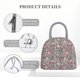 thumbnail image 4 of Fotbe Rose Mix Leopard 3 Bolsa de Almuerzo con Estampado, Lonchera Aislada, Contenedor de Comida Reutilizable Tipo Cooler a Prueba de Fugas, 4 of 6