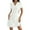 White, variant on Plus Size Women's V Neck Lapel Button Down Flowy Long Sleeve Tunic Dress - Casual Party Vacation Outfit for Spring Fall - XL-5XL Sizes