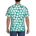 thumbnail image 2 of Naloa Green Baseball Men's T-Shirt Sport T-shirt Men's Basic Tee Casual Men's Shirt, Round Neck, Short Sleeves - Small, 2 of 5