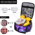 thumbnail image 4 of Halloween Cosmic Purple Dragon Lunch Bag Portable Thermal Lunch Box for Men and Women, 4 of 6