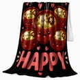 thumbnail image 2 of You Make Miso Happy Kawaii Soup Bowls Pun, Playful Artistic Scene, Warm Flannel Blanket for Sunroom and Reading Nook, Garden Lovers Valentine's Day Gift, Playful Home Decor, 2 of 9