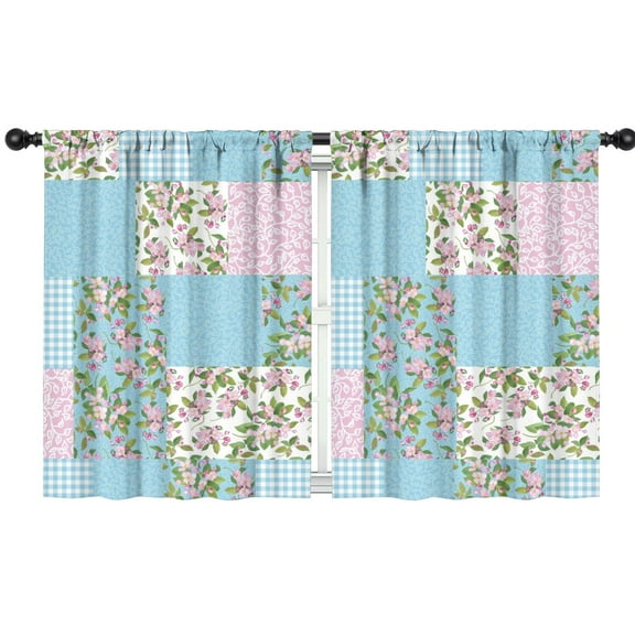 Blackout Kids Curtains,Pioneer Flower Floral Print Pattern Childrens Insulated Curtains Set Of 2,Bedroom Essentials,Toddler Room Decor 42"x54"
