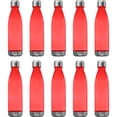 thumbnail image 1 of Levian Cola Shaped Plastic Bottles 25 oz. Set of 10, Bulk Pack - BPA Free, Great for Gym, Hiking, Cycling, Yoga and More - Red, 1 of 5