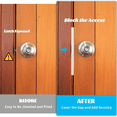 thumbnail image 4 of 2 Pcs Door Latch Guard Plate Outswing Angle Latch Protector Door Latch Cover Latch Shield L Shaped Security 11Inch, 4 of 8