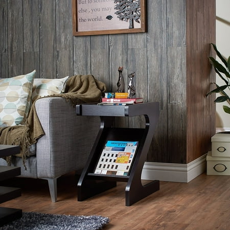 Furniture Of America Enzo Modern Black Tinted Tempered Gl Top Furniture Of America Enzo Modern Black Tinted Tempered Gl Top Chairside End Table With Magazine