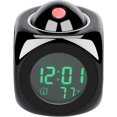 thumbnail image 3 of Reloj despertador de proyección: reloj de escritorio con bonito diseño, pantalla grande, visualización de tiempo/temperatura/alarma/posposición, 3 of 5