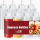 thumbnail image 4 of 3 condimentos de plástico duraderos con botellas pulverizadoras de precisión for ketchup, salsa BBQ, condimentos y otras herramientas de servicio de alimentos, 4 of 6