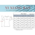 thumbnail image 3 of YI XIANG RAN Crew Neck T Shirts for Women Plus Size Color Block Pocket Tops Summer Short Sleeve Casual Basic Shirts XL-4XL, 3 of 3