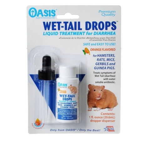 Oasis Small Animal Wet Tail Drops - Diarrhea Treatment [Small Pet, Medications] 1 oz