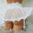 thumbnail image 3 of Camisón corto sexy con encaje en la espalda y tirantes para colgar en la cintura N4046, 3 of 5