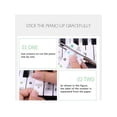 thumbnail image 4 of Transparent Piano Keyboard Stickers Practice Music Note Chart Removable Decal 54/61/88 Keys, 4 of 5