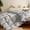 Light Gray, variant on Teler Goose Down Comforter Queen Size, Extra Fluffy White Duvet Insert, Ultra-Soft, Breathable , All Season Hotel Luxury Bedding Comforters, 4 Corner & Center Loops , Light Gray