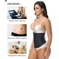 thumbnail image 6 of MANIFIQUE Waist Cinchers for Women Latex Underbust Corset Sport Girdle Hourglass Body Shaper, 6 of 7