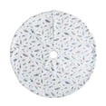 thumbnail image 2 of Falda de árbol de Navidad debajo de la alfombra de pie de árbol Manta blanca de plumas para decoración de fiestas, colorida, 90 cm sidaley HA008201-05, 2 of 7