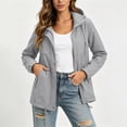 thumbnail image 6 of Sheghy Womens Denim Jacket for Women Fleece Jacket Belted Daily Overcoat Jacket with Pockets, 6 of 7