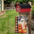 thumbnail image 5 of Halloween Garden Flags Buffalo Check Plaid Ghost Pumpkin Fall Flags Halloween Yard Art Festive Scary Outdoor Decorations 12"x18", 5 of 7