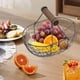 thumbnail image 4 of Cesta de hierro Wdftyju para frutas y verduras almacenamiento de alimentos, 4 of 6