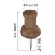 thumbnail image 2 of Chinchetas de Madera Uxcell Clips Decorativos para Colgar Mapas, Marrón 50 Paquete, 2 of 5