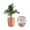 thumbnail image 2 of Winter Zipper Plant Covers - Warm Plant Protection Cover Bags, Frost Cloth Blanket Protecting Fruit Tree Potted Plants from Freezing Animals Eating(45*50cm,Brown), 2 of 3