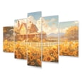 thumbnail image 2 of Designart "A Golden Sunflower on the Farm I" Floral Metal Art Print Set, 2 of 5