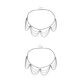 thumbnail image 4 of Qarigey Cadena para la cintura, cadenas para el vientre, accesorio para ropa, decoración de cinturón para niña, cinturones para el cuerpo de estilo Type1 NO1 Qarigey CBP253699, 4 of 6