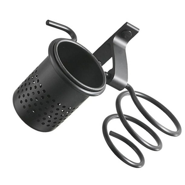 Soporte para Secador de Pelo Inteprter Accesorios de Baño Negro