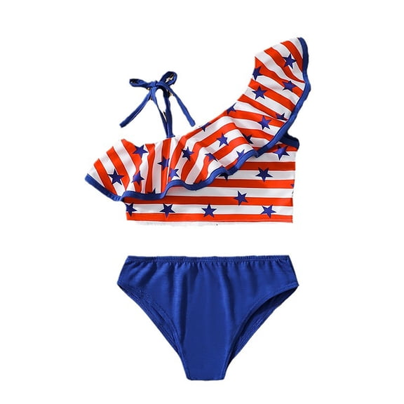 Gerichy Toddler Girl Swimsuit,Girls Bathing Suit 3 Pieces Tankini for Kids Girls Floral Bikini Top Brief with Shorts Beach Bathing Suit Swimwear