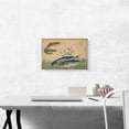 thumbnail image 2 of ARTCANVAS Horse Mackerel with Shrimp or Prawn 1833 Canvas Art Print by Utagawa Hiroshige - Size: 18" x 12" (0.75" Deep), 2 of 9