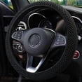 thumbnail image 3 of PWFE Universal 38cm Car Auto Steering Wheel Cover Elastic Ice Silk Summer Cool Non-Slip Auto Accessories(Grey), 3 of 10