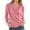Pink, variant on ZSQDM Unclecat WoMen's Striped Checkered Sweater 2025 V Neck Fall Sweaters C Mock Neck Sweatshirt Ladies 2025 New Gradient Tie Dye Printing Trend WoMen's Acrylic Sweater(M)