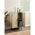 thumbnail image 6 of Modern Farmhouse Sideboard Buffet Cabinet with Storage with Doors, Barn Doors Buffet Cabinet with Storage, Wood Coffee Bar Cabinet with Adjustable Shelf for Kitchen Living Room, 6 of 6