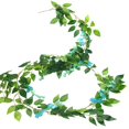 thumbnail image 2 of SunRoad 200CM Artificial Wisteria Flower Garland Realistic Home Wedding Garden Indoor Outdoor Wall Hanging Faux Climbing Floral Greenery Drooping Ivy Decoration, 2 of 8