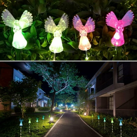 

BUTORY Outdoor Garden Light Angel Stake Lights Lawn LED Solar Smart Garden Xmas Party Decor Lamp Outdoor Garden Path Luminous Lamps Wings Garden Xmas Party Decor Lamp