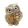 thumbnail image 1 of Estatua de búho de cristal Figura De Animal De Búho Con Relleno De Cristal De Resina De Piedra De Natural A Fanmusic Estatua de búho de cristal, 1 of 7