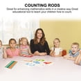 thumbnail image 3 of 400 piezas de palitos de plástico para juegos de niños, juguetes para enseñanza aritmética, iluminación matemática, educación temprana, varillas de conteo, 3 of 6