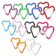 thumbnail image 6 of OUNONA 20pcs Heart Shape Keychain Hook Mini Small Clip Cute Aluminum Alloy Snap Clip Key Holder For Dog Leash Water Bottle Keys Outdoor Traveling Walking Hammock, 6 of 7