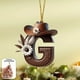 thumbnail image 1 of CaiYueKe Alphabet Christmas Ornaments, 26 Pc Set DIY Christmas Tree Letters, Acrylic Letter Pendants with Santa Hat Design, Xmas Decor for Tree Home Holiday Decorations, Acrylic Letters, 1 of 7