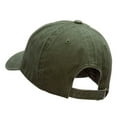 thumbnail image 3 of Pine Cone Embroidered Washed Solid Pigment Dyed Cotton Twill Brass Buckle Cap - Olive OSFM, 3 of 5