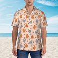 thumbnail image 4 of Balery Funny Chicken Print Men's Hawaiian Shirts Short Sleeve Beach Shirt Relaxed Fit Vacation Button Down Shirts-X-Large, 4 of 9