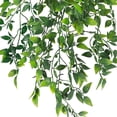 thumbnail image 3 of Artificial Hanging Plant Lifelike - Faux Leaf Fake Potted Plant Home Decoration, 3 of 5