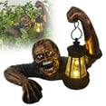 thumbnail image 2 of MOQIN Large Head Shot Zombie Crawling Out Of Grave Solar LED Lantern Figurine "Dead Rising", Patio Yard Lawn Decorations, Valentine's Day Gift, Halloween Decoration Outdoor, One Size, 2 of 9