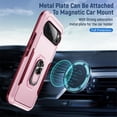 thumbnail image 3 of For Google Pixel 10 / Pixel 10 Pro Case With 360° Rotation Metal Ring Holder【Magnetic Car Mount】Shockproof Rugged Full Body Protection Heavy Duty Dust/Drop Proof Cover Case​,Pink, 3 of 9