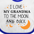 thumbnail image 4 of Inktastic I Love My Grandma to the Moon and Back Boys or Girls Baby Bib, 4 of 4