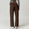 thumbnail image 4 of Flowy Wide Leg Quick Dry Pants for Women High Waisted Athletic Casual Workout Trousers with Pockets, 4 of 6