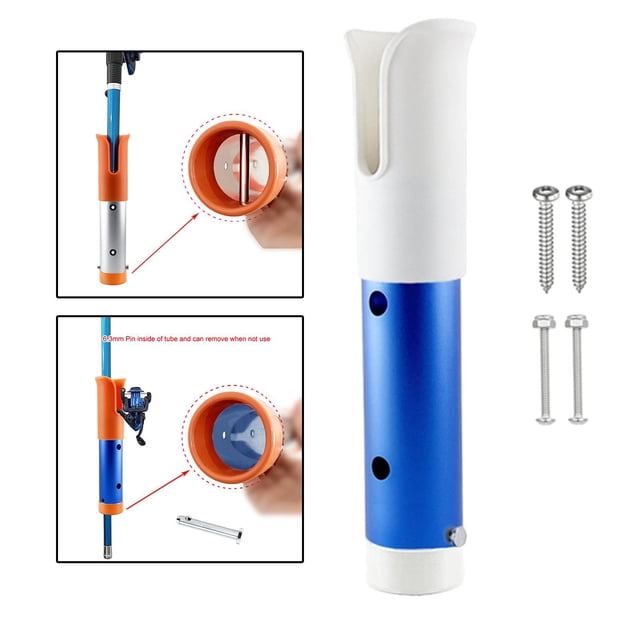 Soportes para caña r, caña r para tubo de barco, estante para caña r, caña r para almacenamiento de barcos con blanco azul DYNWAVEMX Soporte para caña de pescar